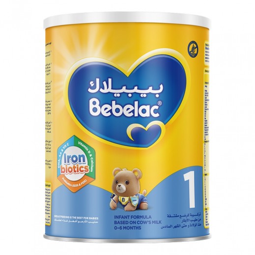 Bebelac Iron Biotics Infant Formula Stage 1 From 0 - 6 Months - 400 gm