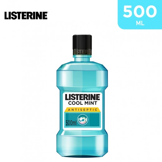 Listerine Cool Mint Mouthwash 500ml - delivered by Taw9eel Fast