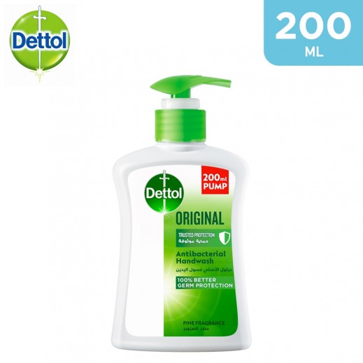 Dettol Original Hand Wash Pine Fragrance 200 ml - delivered by Taw9eel Fast