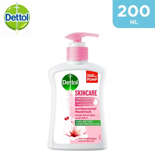 Dettol Hand Wash Rose & Blossom Fragrance 200 ml - delivered by Taw9eel Fast