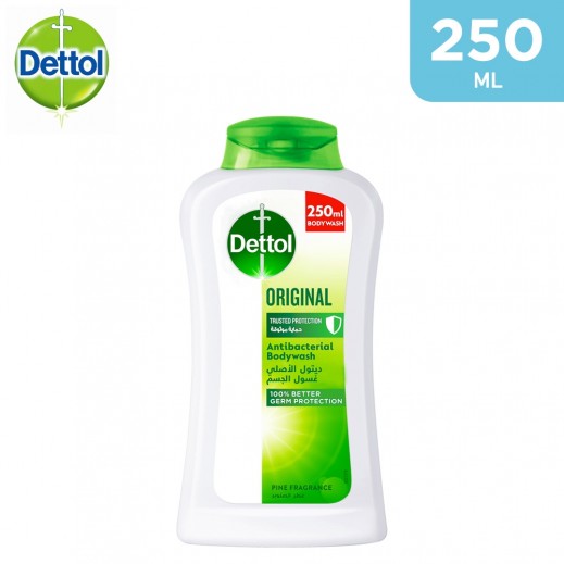 Dettol Original Anti-Bacterial Pine Body Wash 250 ml - delivered by Taw9eel Fast