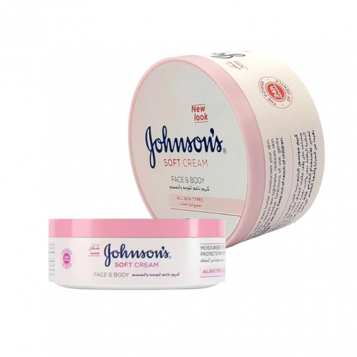 Johnson's Soft Cream for Face & Body 300 ml + 100 ml Free - delivered by Taw9eel Fast