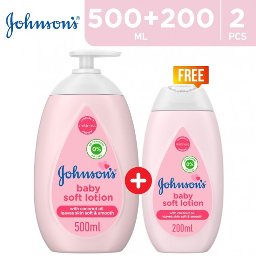 JOHNSON’S Baby, Baby Lotion, 500 ml + 200 Free - delivered by Taw9eel Fast