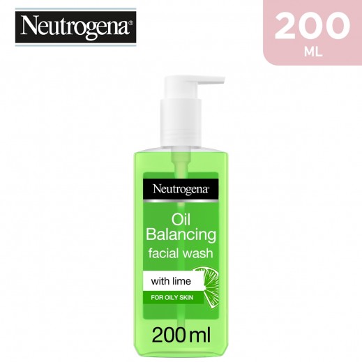 Neutrogena Oil Balancing Facial Wash Lime For Oily Skin 200 ml