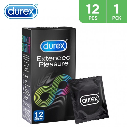 Durex Condom Extended Pleasure 12 Condoms - delivered by Taw9eel Fast