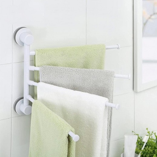 Ecoco Suction Tray Rotary Towel Rack