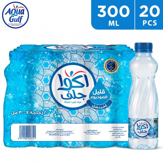 Aqua Gulf Essential Low Sodium Drinking Water 20 x 300 ml - delivered by Taw9eel Fast
