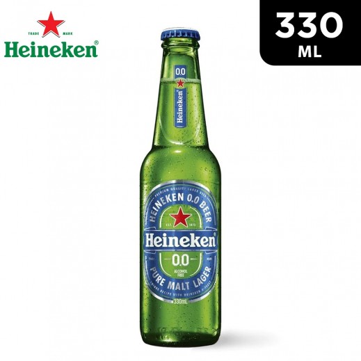 Heineken 0.0% Alcohol Free Drink 330 ml - delivered by Taw9eel Fast