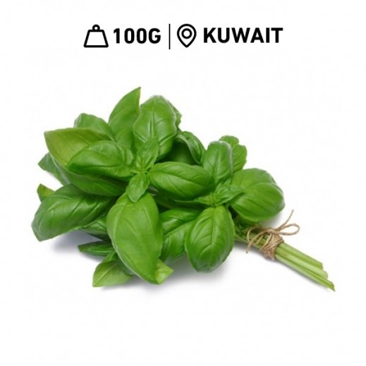 Fresh Kuwaiti Basil Leaves (100 g Approx.)