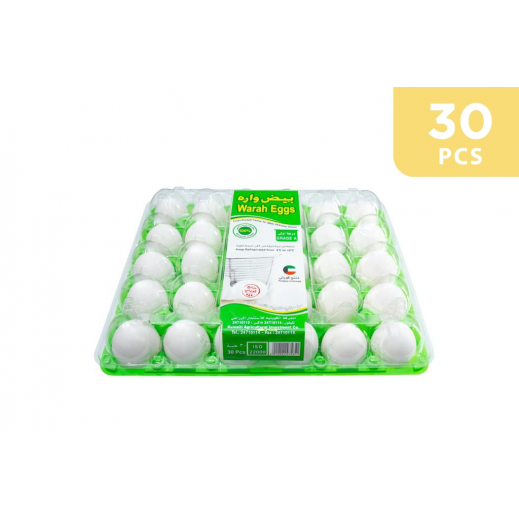 Wara Fresh Eggs Plastic Tray(50/60) 30 Pieces - delivered by Taw9eel Fast