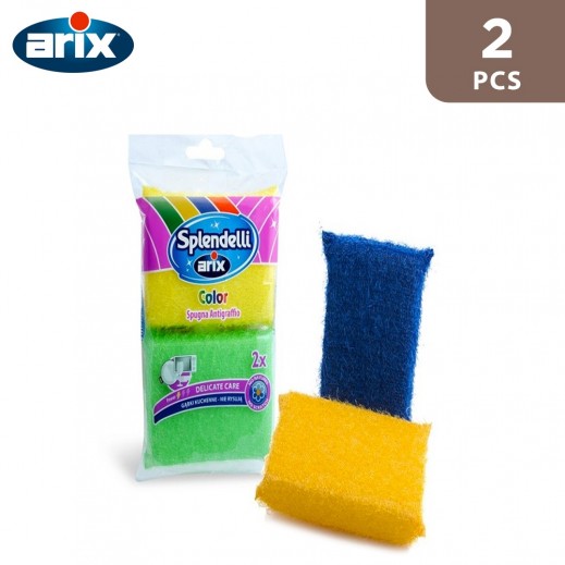 Arix Synthetic Antiscratch Sponge - 2 Pieces