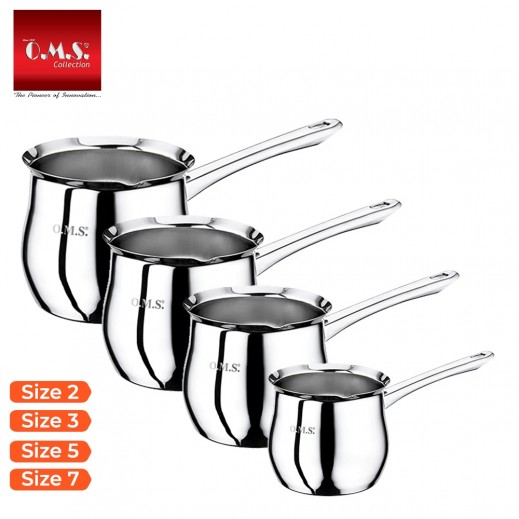 OMS Stainless Steel 18/10 New Oral Coffee Pot 