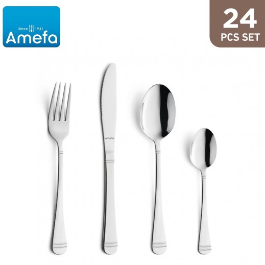 Amefa Palermo Cutlery Set of 24 Pieces