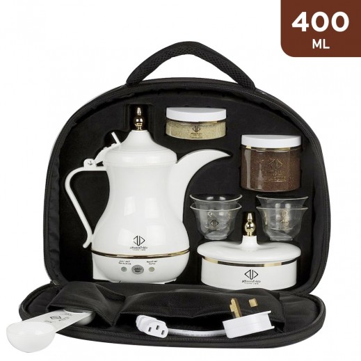 Traveler Dalla Arabic Coffee Maker - White - RD2020 - delivered by Taw9eel Fast