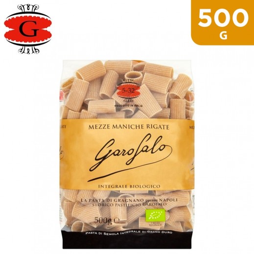 Garofalo Integrale Biologico Mezze Maniche Rigate Pasta 500 g