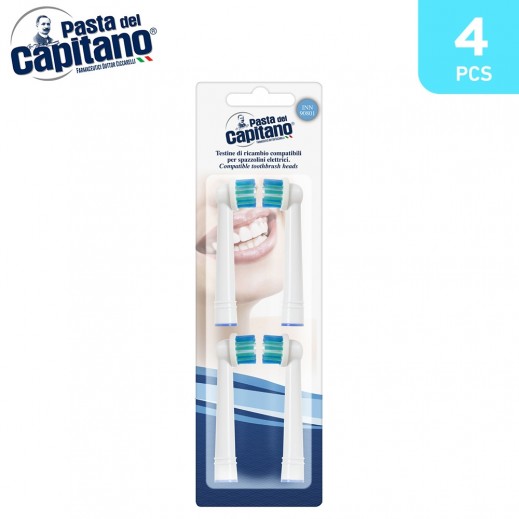 Pasta Del Capitano Spare Toothbrush Heads 4 Pieces