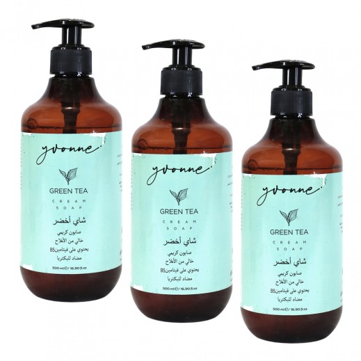 Evonne Green Tea Hand Wash 3×500 ml