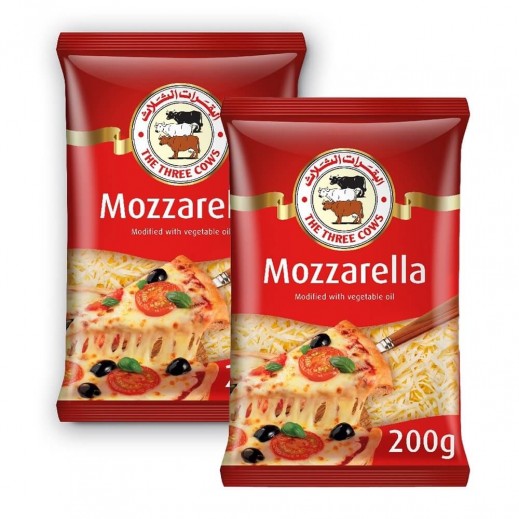 Three Cows Mozzarella Cheese 2 x 200 g  - delivered by Taw9eel Fast