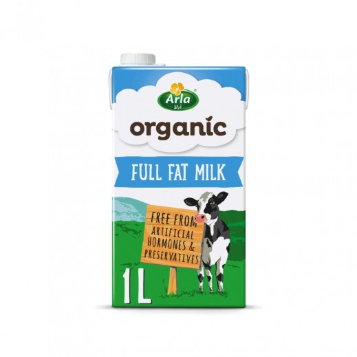 Arla Organic Milk UHT  Full Fat 1 L - delivered by Taw9eel Fast