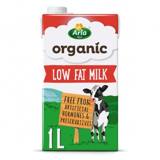Arla Organic Milk UHT Low Fat 1 L - delivered by Taw9eel Fast