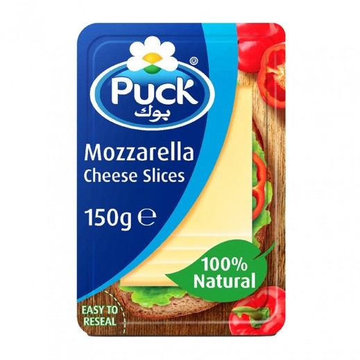 Puck Mozzarella Natural Cheese Slices 150g - delivered by Taw9eel Fast