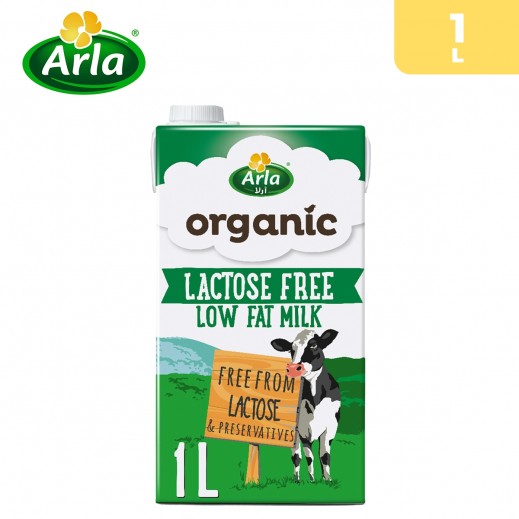 Arla Organic Lactose Free Low Fat Milk UHT 1 L - delivered by Taw9eel Fast