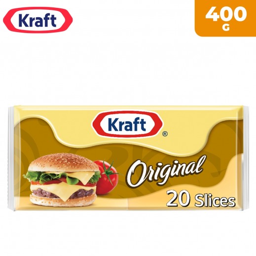 Kraft Original Cheese 20 Slices 400 g - delivered by Taw9eel Fast