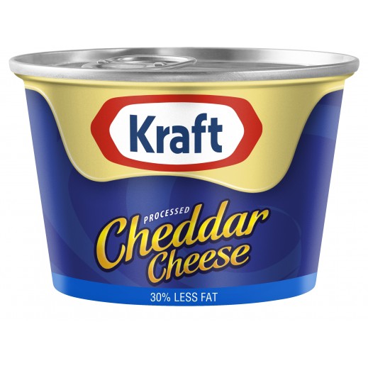 Kraft Low Fat Cheddar Cheese Can 100 g - delivered by Taw9eel Fast