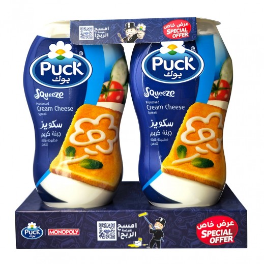 Puck Squeezy Cream Cheese 2 x 400 g - delivered by Taw9eel Fast