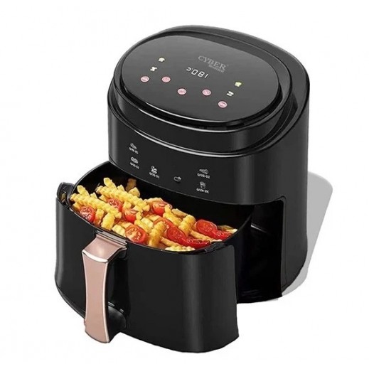 Cyber Silver Crest 8L 3000W Air Fryer - Black - delivered by Taw9eel Fast