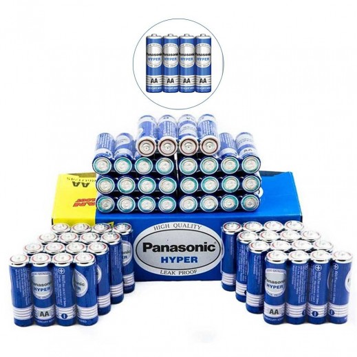 Panasonic Hyper Manganese AA Batteries 60 Pieces - delivered by Taw9eel Fast
