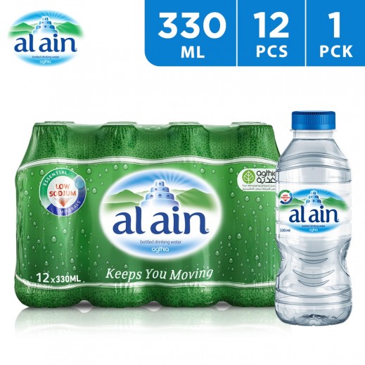 Al Ain Drinking Water 12x330 ml - delivered by Taw9eel Fast