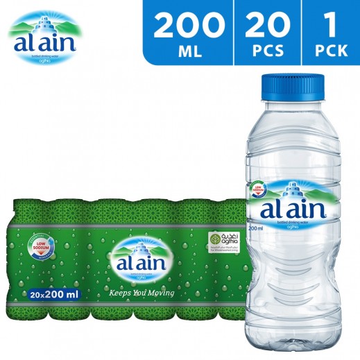 Al Ain Drinking Water 20 x 200 ml - delivered by Taw9eel Fast
