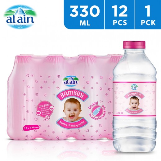 Al Ain Bambini Water 12 x 330 ml - delivered by Taw9eel Fast