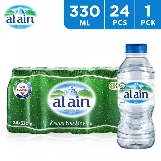 Al Ain Pure Drinking Water 24 x 330 ml - delivered by Taw9eel Fast