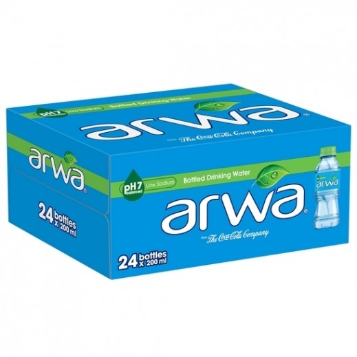 Arwa Drinking Water 24 x 200 ml - delivered by Taw9eel Fast