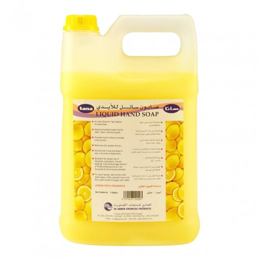 Sana Lemon Fresh Liquid Hand Soap Gallon 4 L