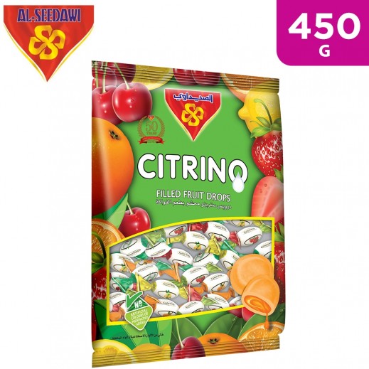 Al Seedawi Citrino Filled Fruit Drops Candy 450 g - delivered by Taw9eel Fast