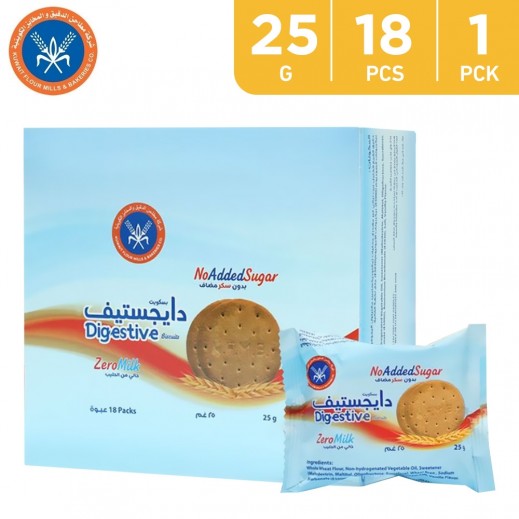 KFM Sugar Free Digestive Biscuits 18 X 25 g - delivered by Taw9eel Fast