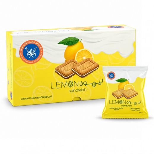 KFM Lemon Cream Filled Biscuit 18 x 15g