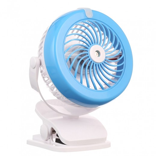 Rechargeable Lithium Power Cordless Fan With Cool Mist