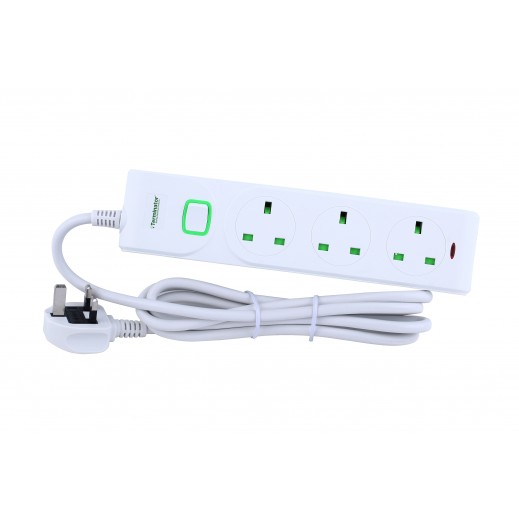 Terminator 3 Way UK Power Extension Socket