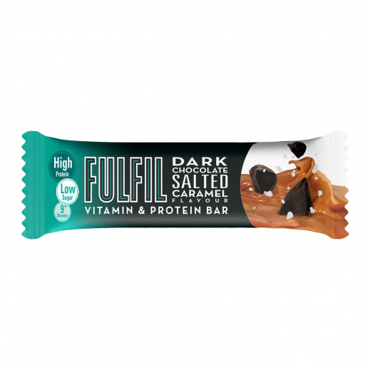 Fulfil Vitamin And Protein Dark Chocolate Salted Caramel Bar 55 g - delivered by Taw9eel Fast