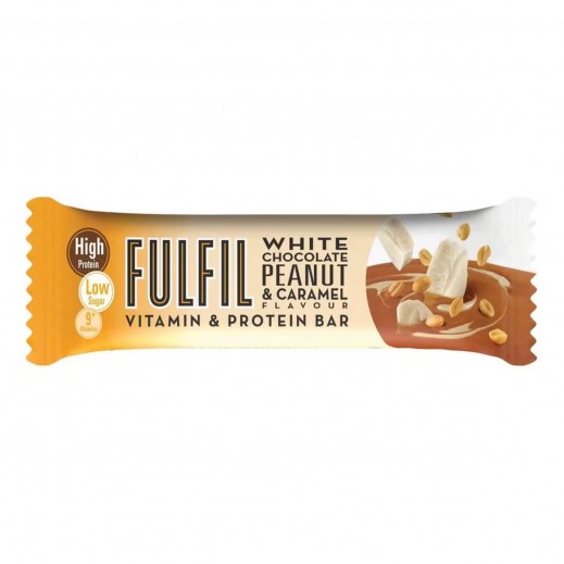 Fulfil Vitamin And Protein White Peanut & Caramel Bar 55 g - delivered by Taw9eel Fast