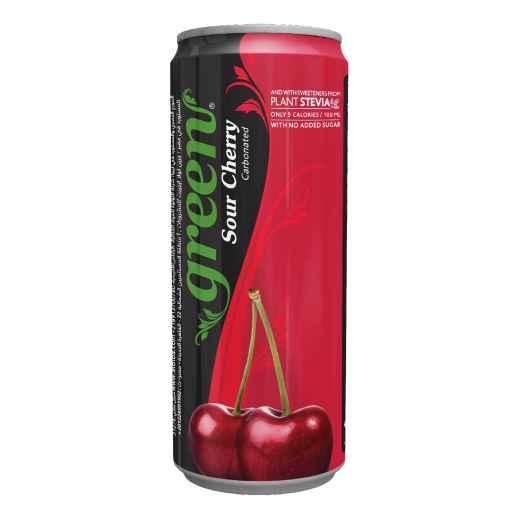 Green Cola Cherry Soft Drink 330 ml - delivered by Taw9eel Fast