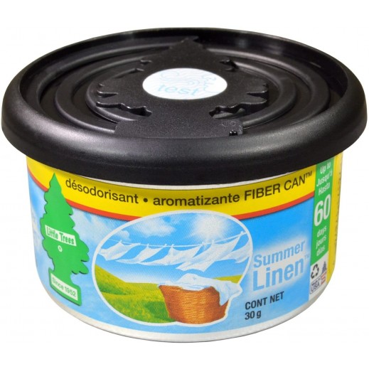Little Tree Fiber Can Air Freshener Summer Linen توصيل