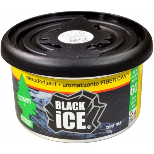 Little Trees Fiber Can Air Freshener - Black Ice