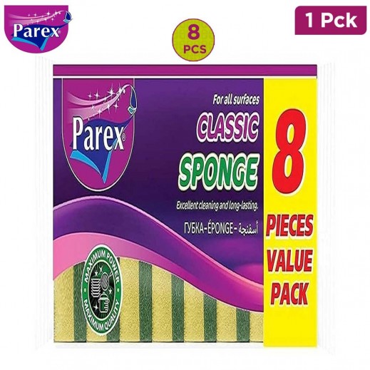 Parex Sponge Green Value 8 Pieces