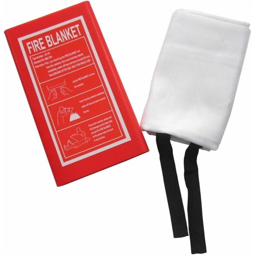 Vidafor Fiberglass Fire Blanket & Hard Case 1.2 x 1.2m