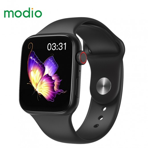 Modio 1.69” 44mm Smartwatch - Black  - delivered by Taw9eel Fast